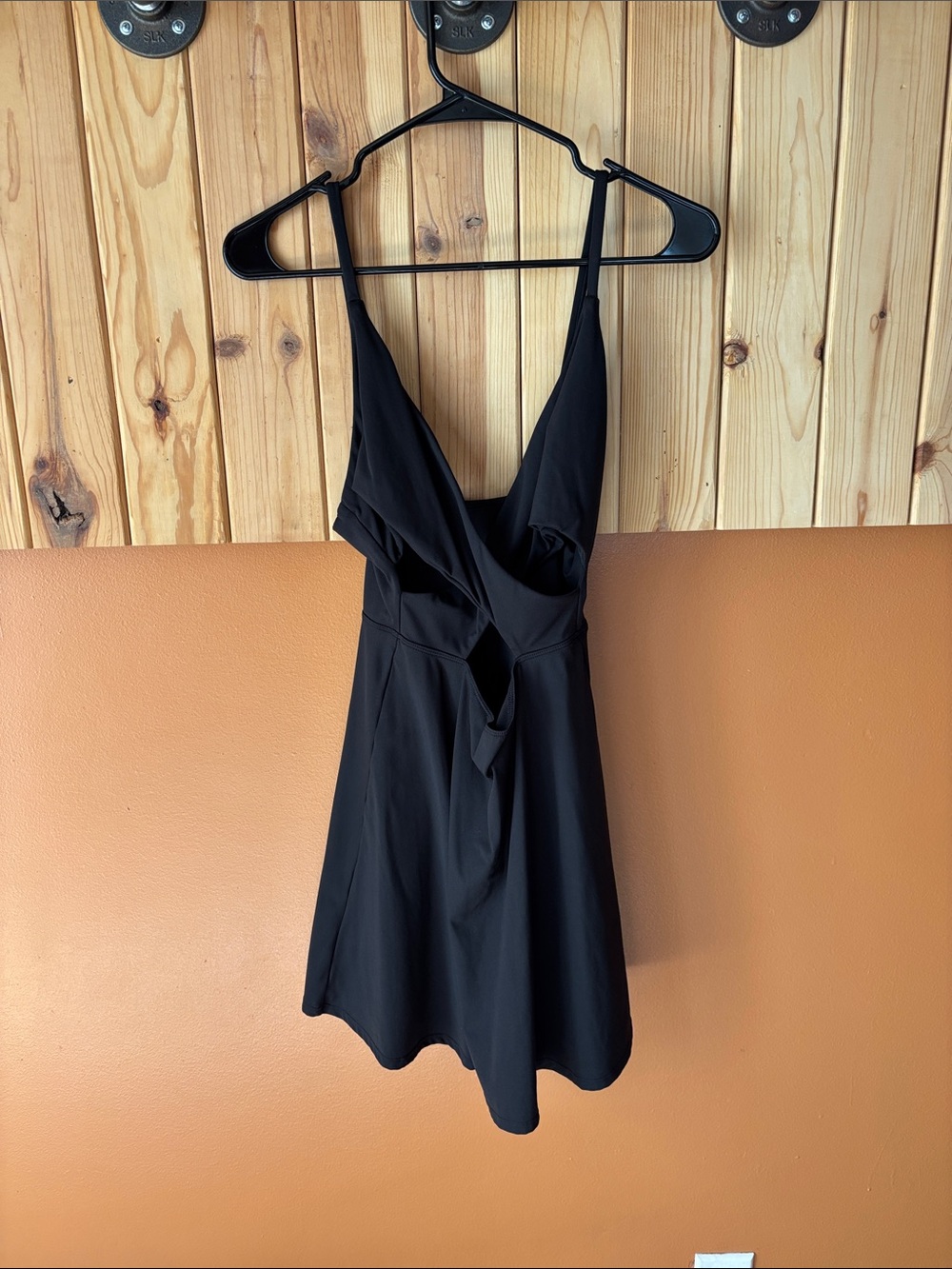 HALARA Black Cutout Mini Active Dress with shorts